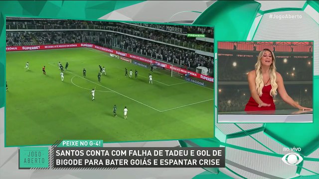 Denílson: Santos não fez grande jogo contra o Goiás; comentarista destaca vitória em casa