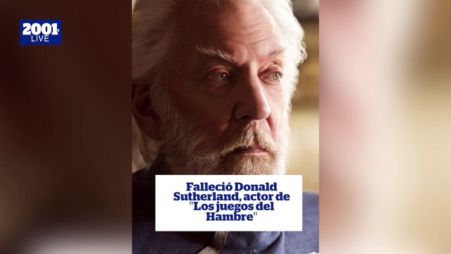 El actor canadiense Donald Sutherland, intérprete de filmes como ‘M*A*S*H’ y ‘Los juegos del Hambre’, falleció este #20Jun