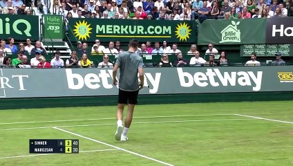 Sinner fights to avoids slip-up against Marozsan