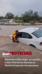 ¡Rescate exitoso en Ramos Arizpe! Mujer salva en camino a San José de los Nuncios 🚒