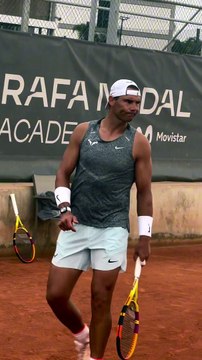 Aitana juega al tenis con Rafa Nadal