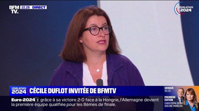 Cécile Duflot (coreprésentante de l'Alliance sociale et syndicale): Mobiliser contre l'extrême droite, c'est plus que jamais urgent. Quand le réveil arrivera, il risque d'être extrêmement brutal
