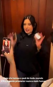 Ana Castela confisca cigarros de amigos e cena viraliza: Não gosto