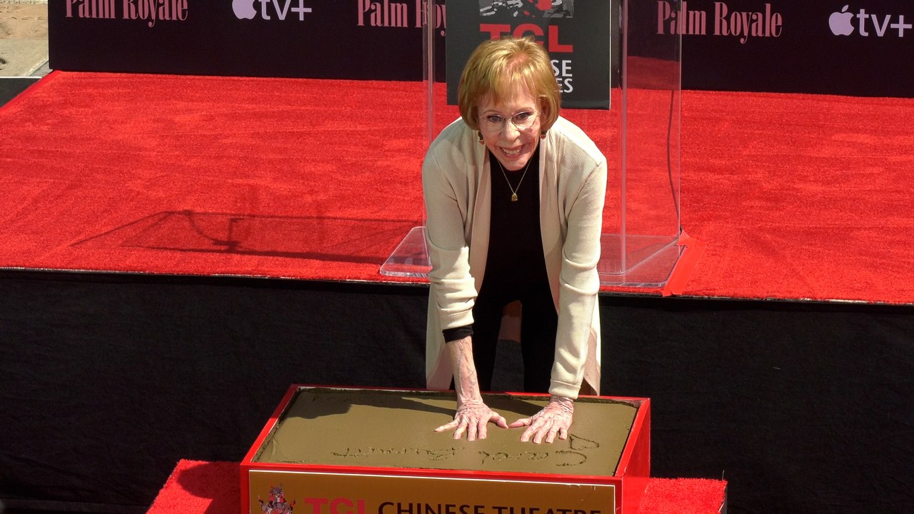 Carol Burnett handprint and footprint ceremony with Dick Van Dyke, Bob Odenkirk, and more