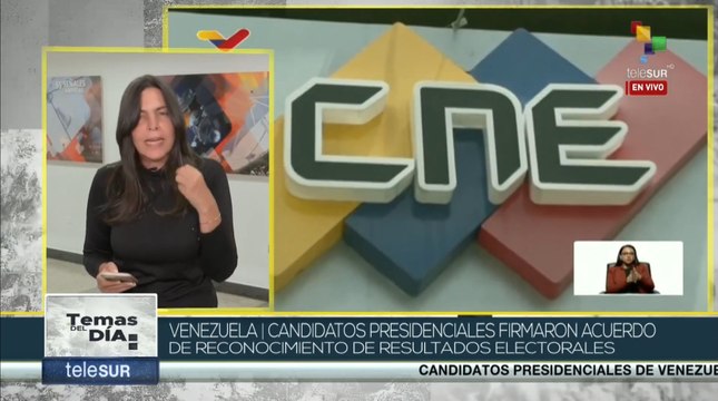 Candidatos a la presidencia firman acuerdo de reconocimiento para resultados electorales