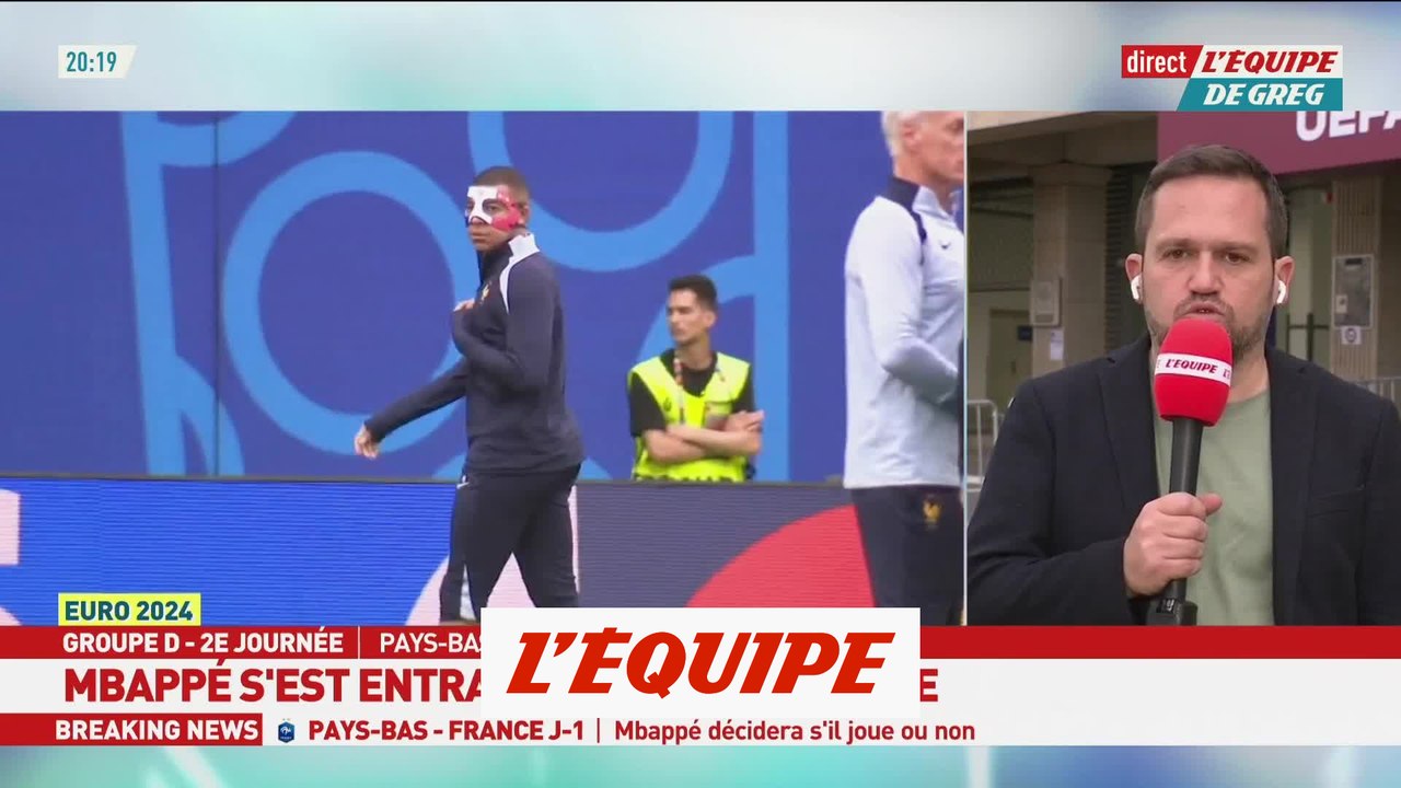 Kylian Mbappé s'est entraîné à part avant Pays-Bas - France - Euro 2024 - Bleus