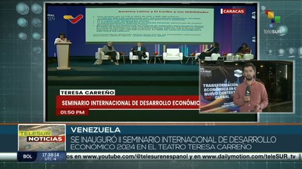 Se ejecutó la apertura del Seminario Internacional de Desarrollo Económico 2024 en Venezuela