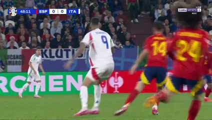 الشوط الثاني مباراة اسبانيا وايطاليا بطولة امم اوربا 2024