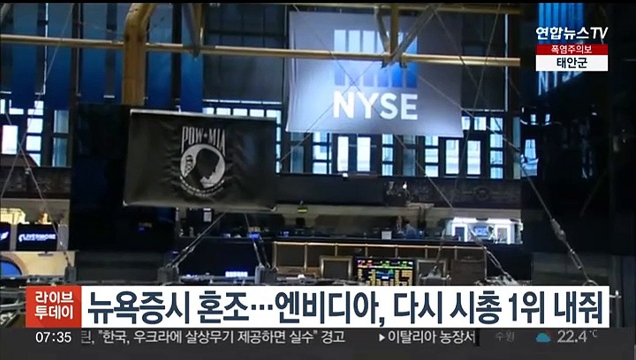 뉴욕증시, 엔비디아 약세에 혼조 마감…나스닥 0.79%↓