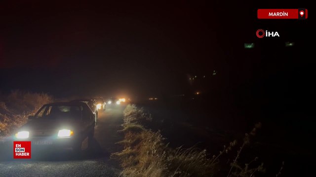 Diyarbakır ve Mardin arasında anız yangını