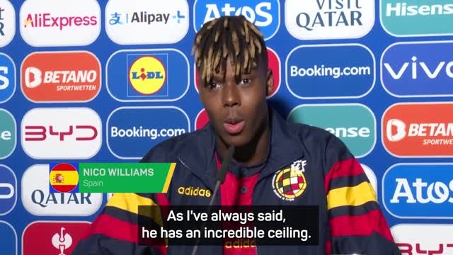 Williams 'feels very comfortable' playing with Yamal