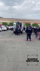 Movilización policiaca en el estacionamiento de Costco en avenida Vallarta