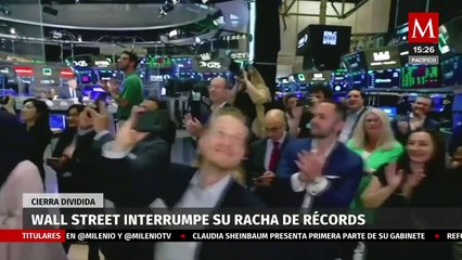 Wall Street pone fin a su serie de máximos históricos