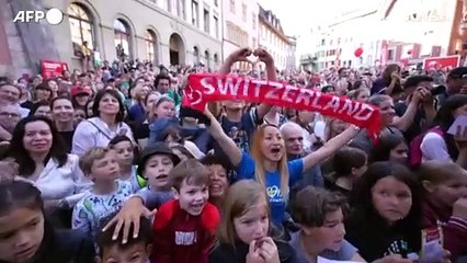 Eurovision, bagno di folla per Nemo nella sua Bienne