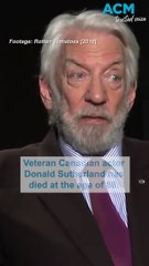 Veteran actor Donald Sutherland dies, aged 88