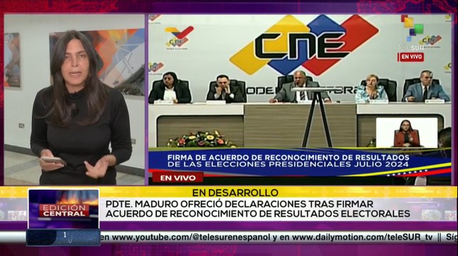 En Venezuela candidatos firman acuerdo de reconocimiento de resultados electorales del próximo 28 de julio