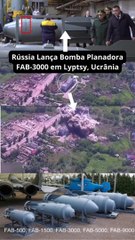 Rússia Lança Bomba Planadora de 3 Toneladas FAB-3000 em Lyptsy, Ucrânia