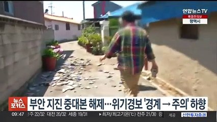 Download Video: 부안 지진 중대본 해제…위기경보 '경계→주의' 하향