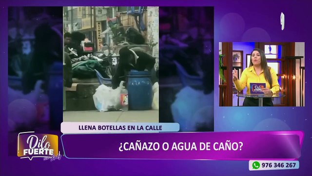 ¿Es cañazo o agua de caño?: Captan al tío cañita llenando botellas para venderlas en Los Olivos