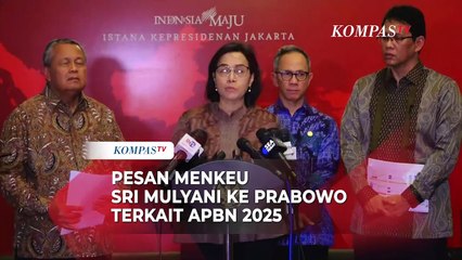 Скачать видео: Menkeu Sri Mulyani Beri Pesan ke Prabowo Supaya Hati-Hati Jaga APBN, Ini Alasannya