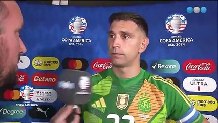 El "Dibu" Martínez, fundamental en la victoria de Argentina, dió declaraciones luego del partido