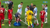 ¡Con la Pulga, no! Así tocaron a Messi en el partido inaugural de la Copa América