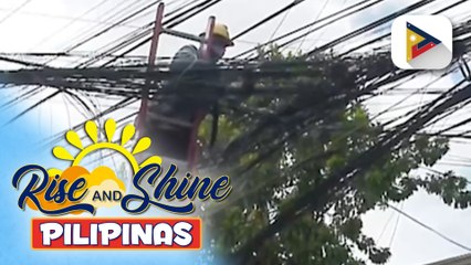 Clearing ng mga kable sa E. Santos Ave., Pasig City, nagpapatuloy;