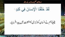 Surah al balad urdu tarjuma ke sath | Quran Tilawat