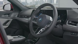 BMW iX2x Drive 30 Interior Design in Fire Red