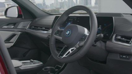 BMW iX2x Drive 30 Interior Design in Fire Red