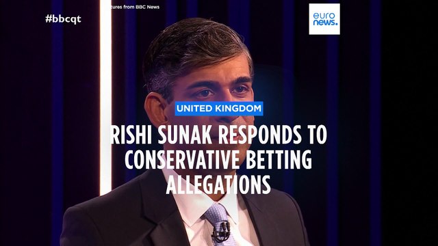 British Prime Minister Rishi Sunak responds to Conservative election date betting accusations