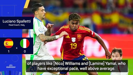 Spalletti says tired Italy players couldn't handle Spain