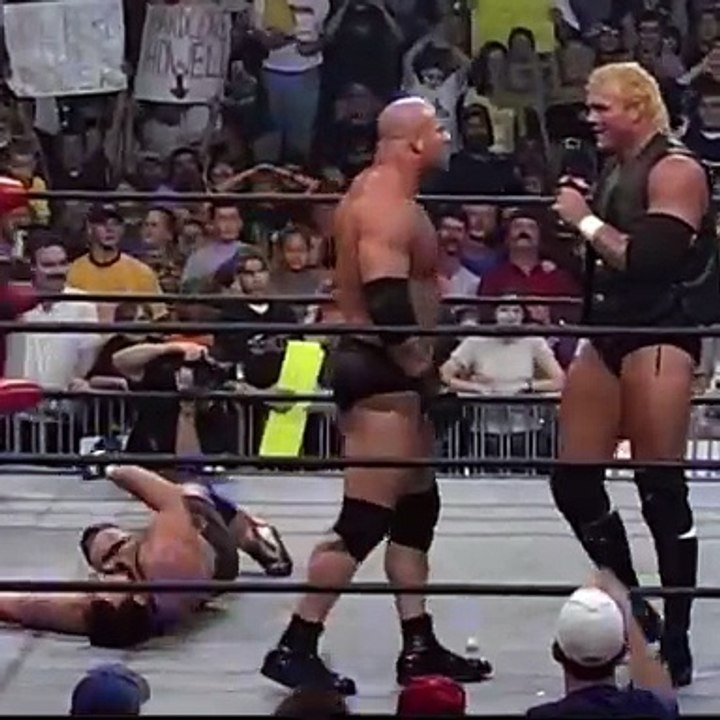 Goldberg thunderous spear on Sid:A momentous match moment