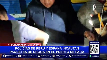 PNP detiene a extranjeros que supervisaban cargamento de droga