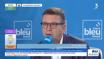 Olivier Roirand, président du club de la presse d'Occitanie