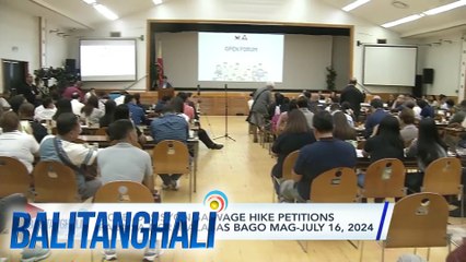 Wage hike petitions sa NCR | Balitanghali