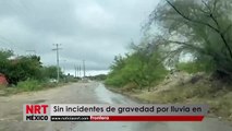 Sin incidentes de gravedad por lluvia en Frontera