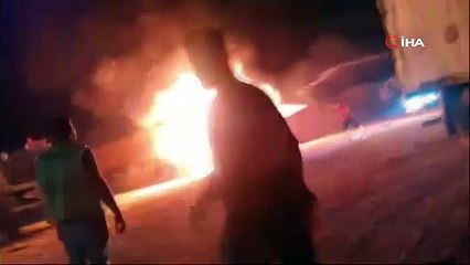 MİLYONLUK ARAÇLAR  ALEVLERE TESLİM OLDU