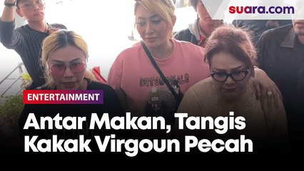 Tangis Kakak Virgoun Pecah Saat Antar Makan Siang Sang Adik ke Kantor Polisi