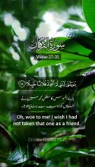 Surah Al Furqan verse 27-31 | Surah Furqan with Urdu/English translation