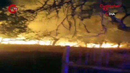 Ayvacık’ta orman yangını: 1 köy boşaltıldı