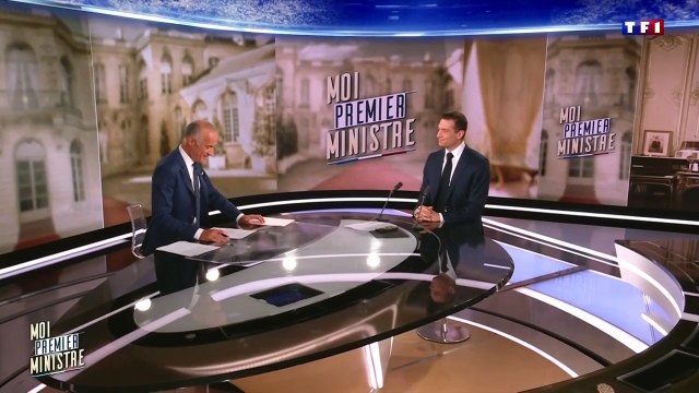 Gilles Bouleau a reçu Jordan Bardella dans Moi, premier ministre ce jeudi 20 juin 2024 sur TF1.