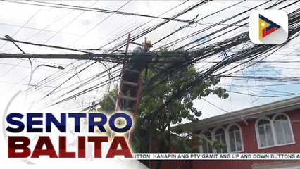 Pagtatanggal ng ‘spaghetti wires’ sa isang barangay sa Pasig City, nagpapatuloy