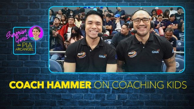 Coach Hammer sa pagiging coach sa mga bata | Surprise Guest with Pia Arcangel