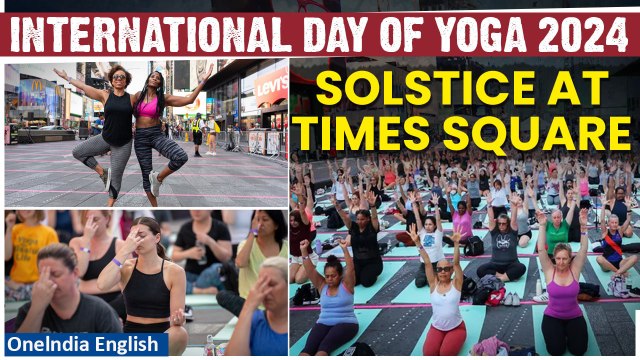 International Celebration of Yoga Day 2024 | Watch the Enthusiasm at Times Square, New York