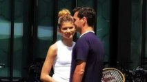 Tennis - Film 2024 - Actress Zendaya plays tennis with Roger Federer in Zurich