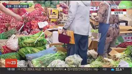 생산자물가 '농산물 가격' 하락세인데…한은·정부 공방
