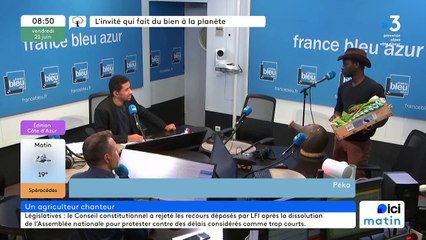 Péka, agriculteur bio dans l'Estéron et...Chanteur !