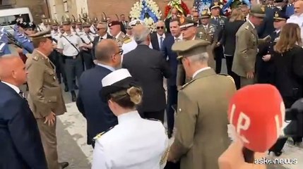 Funerali generale Graziano, gli arrivi di La Russa, Tajani, Crosetto