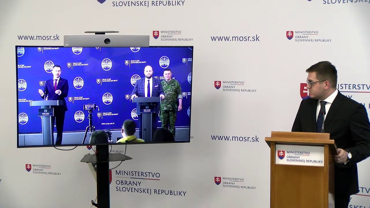 ZÁZNAM: MO SR: Rezort podáva trestné oznámenie v súvislosti s darovaním migov
